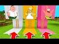 Minecraft PE : DO NOT CHOOSE THE WRONG LADDER! (Peter Griffin, Homer & Patrick Star)