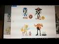 Pre-Review Articulated Jakks Sonic The Hedgehog 4" & 2.5" Inch Shadow Tails Eggman Knuckles Metal