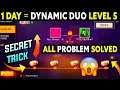 How to Complete Dynamic Duo Level Fast In Free Fire | Dynamic Duo Level Up Fast | Dynamic Duo Level