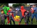 Superhero Fights: Hulk Vs Spiderman Vs Captain America Vs Thor