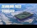 VFX artist shows how big are 20,000,000 trees