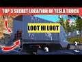 How To Get Tesla Truck In Bgmi | Top 3 Secret Location Of Tesla Truck In Bgmi