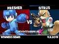 Presher (Megaman) vs Sitrus (Fox) | Winners Semis | Synthwave X