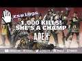 1,000 kills! She's a champ! - zswiggs on Twitch - Apex Legends Full Game