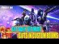 FREE FIRE DAILY GIFTS - 238 || CUSTOM ROOMS || TELUGU GAMING ZONE