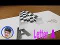 HOW TO DRAW LETTER A | Drawing Tech