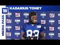 Kadarius Toney on Facing Cowboys CB Trevon Diggs | New York Giants