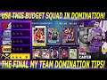 THIS BUDGET SQUAD CAN WIN YOU EVERY DOMINATION GAME IN THE FINAL DOMINATION OF NBA 2K21 MY TEAM!