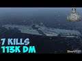 World of WarShips | Enterprise  | 7 KILLS | 113K Damage - Replay Gameplay 4K 60 fps