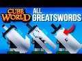 ALL GREATSWORDS (Common to Legendary) IN CUBE WORLD 2019