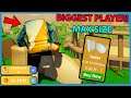 Biggest Player Ever! 1,000,000 Muscle! Max Size! - Roblox Crushing Simulator
