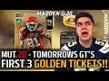 First 3 GOLDEN TICKETS! Coming Tomorrow | Madden 20 Ultimate Team