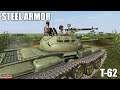 Steel Armor SABOW T62 Tanks in combat! Real TankSim
