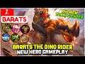 Barats The Dino RIder, New Hero Gameplay [ J.  Barats ] Mobile Legends