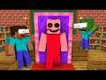 Monster School : PIGGY MAGIC DOOR CHALLENGE - Minecraft Animation