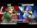 Pix (Young Link) vs TreeTrunk (Falco) | Winners Quarters | Synthwave X #16