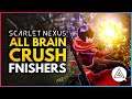 SCARLET NEXUS | All Brain Crush Finisher Moves & Object Interactions