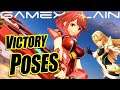 All of Pyra & Mythra Victory Pose Animations - Smash Bros. Ultimate (And Rex too?!)