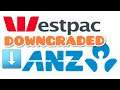 ANZ and Westpac credit ratings outlook downgraded