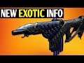 [Destiny 2] New Exotic Weapon BASTION: Preview & Quest Info!