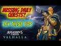 Missing daily Quests solutions Assassins Creed Valhalla how to get your daily opals!