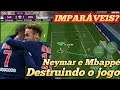 Neymar e Mbappé destruindo antes da SEMI FINAL DA CHAMPIONS - 6° RODADA - AJE - PES 2020 MOBILE