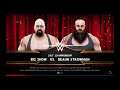 WWE 2K19 Braun Strowman VS Big Show 1 VS 1 Last Man Standing Match 24/7 Title