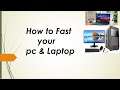 Your Computer is Slow? Here's how to speed it up! How To Fast Your Computer & Laptop Windows 7/8/10