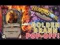 GOLDEN BRANN POP-OFF! | Hearthstone Battlegrounds