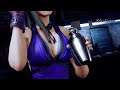 New! Tifa shakes her MILKS for Cloud Cocktails in ALL Her Dress Final Fantasy VII Remake