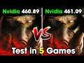 Nvidia Drivers 460.89 vs 461.09 | Test in 5 Games