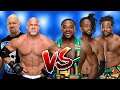 Stone Cold & Goldberg & Kofi Kingston & Big E & Xavier Woods // WWE 2 VS 3 Handicap Match