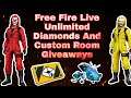 Free Fire Live - Unlimited Diamonds And Custom Room Giveaway