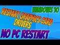 How To Restart Your Graphics Card Drivers Without Restarting Your PC | Windows 10 Tutorial