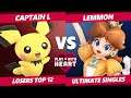 Play With Heart SSBU - Captain L  (Pichu, Palutena) Vs Lemmon (Daisy, Joker) Smash Ultimate L Top 12
