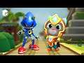Sonic Dash VS Talking Tom Hero Dash - Metal Sonic VS Super Tom - Best android games & Best ios games