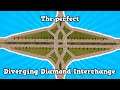 The PERFECT Diverging Diamond Interchange | Tutorial | Cities: Skylines Sunset Harbor DLC