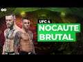 Conor McGregor vs Dustin Poirier - UFC 4 Nocaute brutal