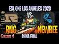 RNG vs Newbee Game 4 | Bo5 | GRAND FINAL CHINA ESL ONE LOS ANGELES | DOTA 2 LIVE | NO CASTER
