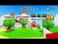 Mario TRICKSHOTS in VR with CAPPY - Odyssey Experience VR, hitting Goombas, catching coins