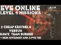 Eve Online  Level 4. 2 Cheap Kestrels versus Hawk Anomoic Team Burner + Skin Giveaway and a PVE Tie!
