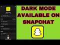 How To Enable Dark Mode On Snapchat || Latest Update Snapchat On Iphone