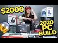 $2000 PC Build 2020 : AMD Ryzen 5 x MSI B550 x AMD 5700 XT x MSI MAG Optix x MSI CoreLiquid 240R