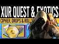 Destiny 2 | XUR'S QUEST & EXOTIC LOOT!  Xur Location, Inventory, Weekly Quest & Rolls | 20th Nov