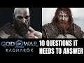 God of War Ragnarok - 10 BIGGEST Questions It NEEDS To Answer