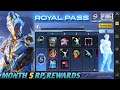 MONTH 5 ROYAL PASS BGMI | 1 TO 50 RP | M5 ROYAL PASS 1 TO 50 RP LEAKS | M5 AND M6 ROYAL PASS LEAKS