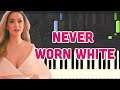 Katy Perry - Never Worn White (Piano Tutorial Synthesia)