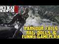 Red Dead Redemption 2 Parkour Fails, Rag Dolls & Funny Gameplay