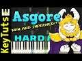 NEW AND IMPROVED Asgore from Undertale - Hard Mode [Piano Tutorial] (Synthesia)