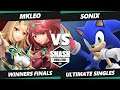 SWT CA RF Winners Finals - MkLeo (Pyra Mythra) Vs. Sonix (Sonic) SSBU Ultimate Tournament